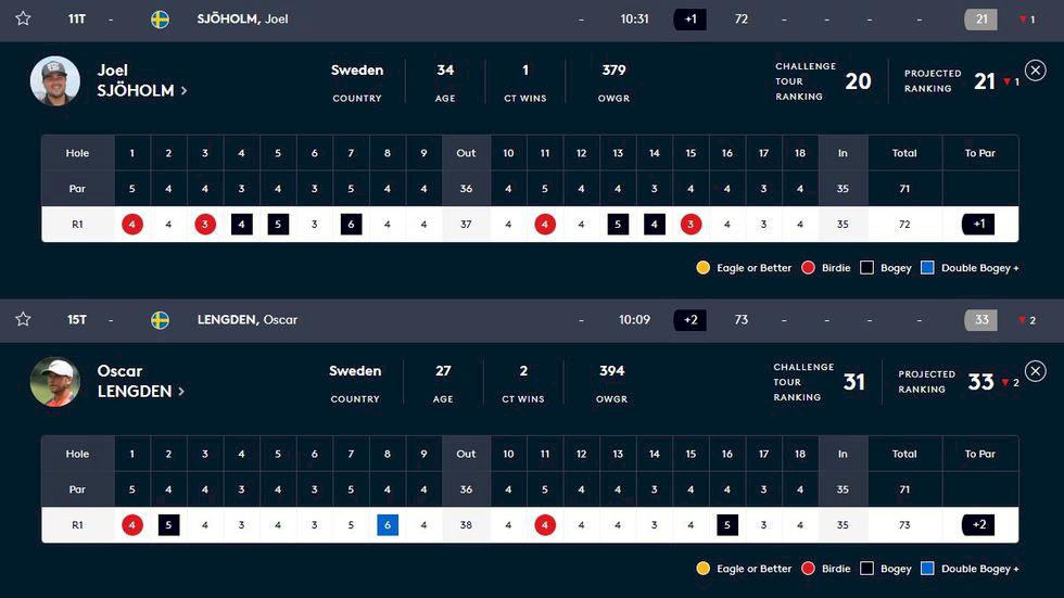 Svenskarna backade i jakten på ET