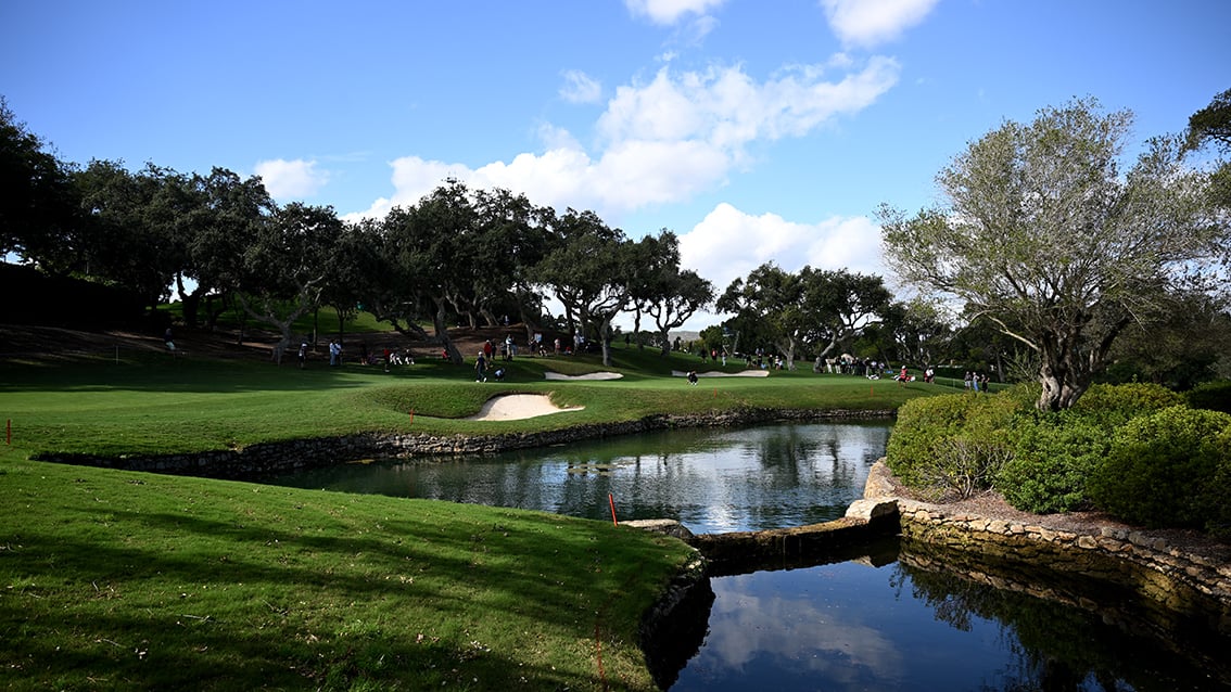 SAN ROQUE, SPAIN - OCTOBER 20: A general view of the 7th during Day Two of the Estrella Damm N.A. Andalucía Masters at Real Club de Golf Sotogrande on October 20, 2023 in San Roque, Spain. (Photo by Stuart Franklin/Getty Images)