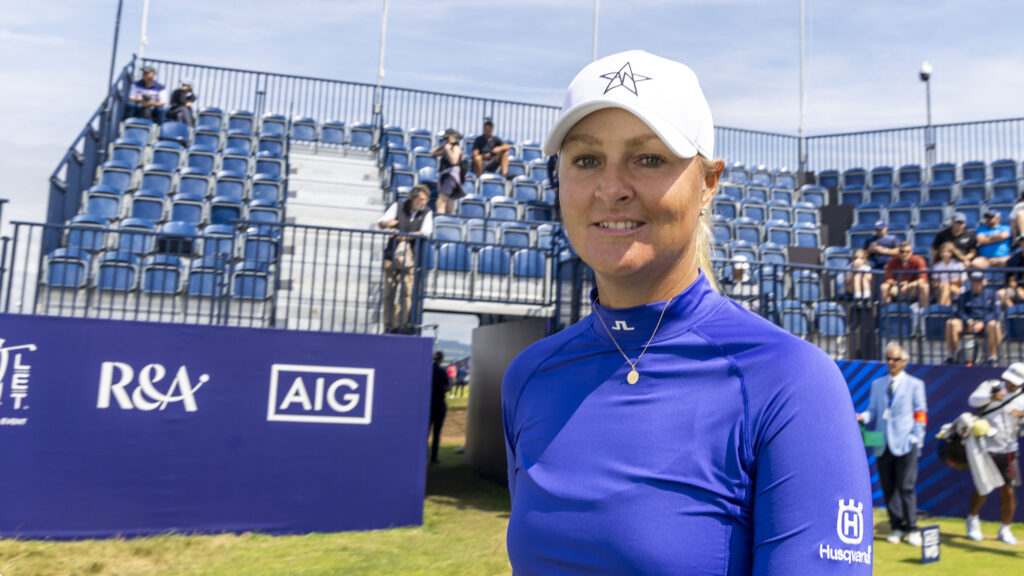 250730 Swansea, Wales / AIG Women’s Open Golf på Royal Porthcrawl / Onsdag träning / Anna Nordqvist under onsdagens träning