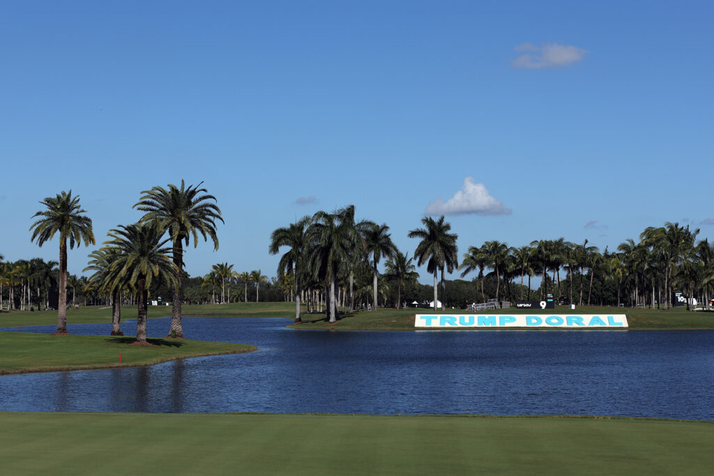 golfbanan trump national doral i miami, florida