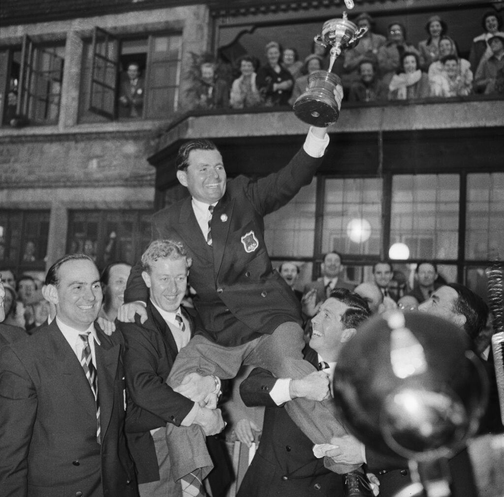 golfspelaren dai rees firar ryder cup-seger
