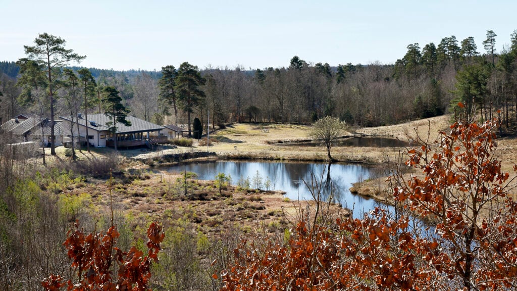 nedlagd golfbana från ovan