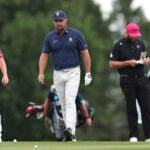 golfspelarna cameron smith, bryson dechambeau och jon rahm