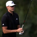 golfspelaren ludvig åberg i svarta golfkläder