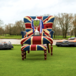 robotklippare på golfbana