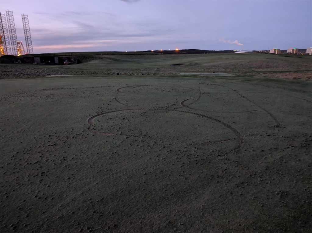 skadegörelse på golfbana
