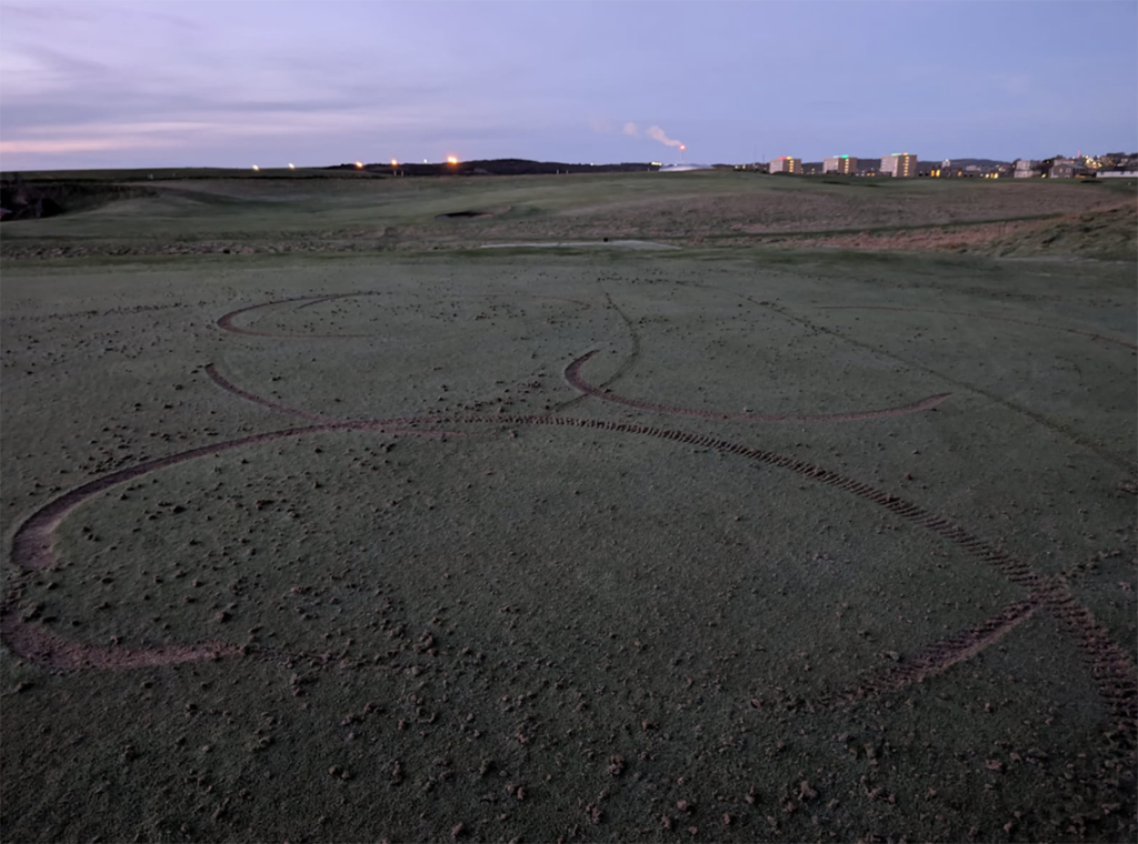 skadegörelse på golfbana