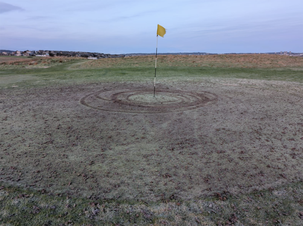 skadegörelse på golfbana