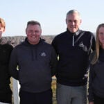 golfspelare på golfbana