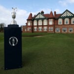 golfbana, klubbhus, claret jug