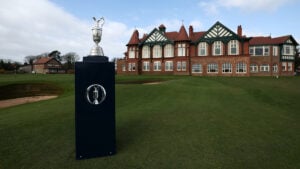 golfbana, klubbhus, claret jug