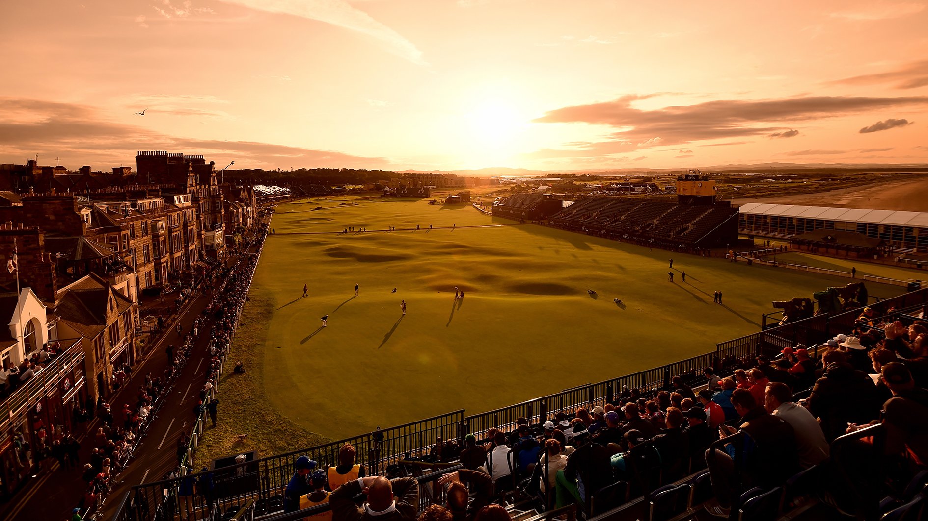 golfbanan old course i st andrews, skottland