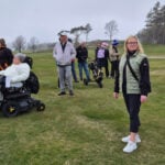 golfspelare på gräs