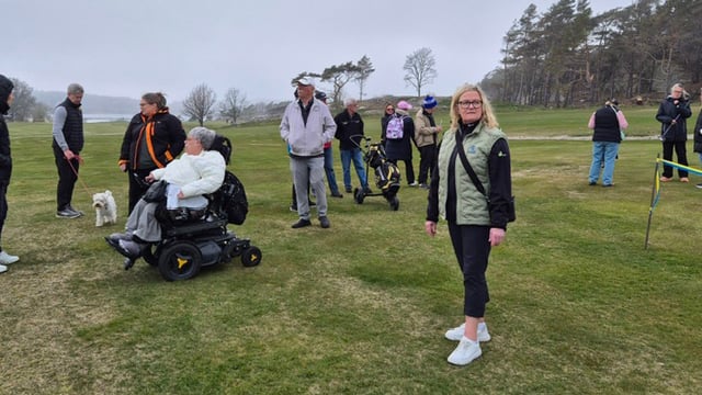 golfspelare på gräs