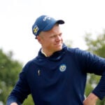 golfspelaren albert hansson i landslagskläder