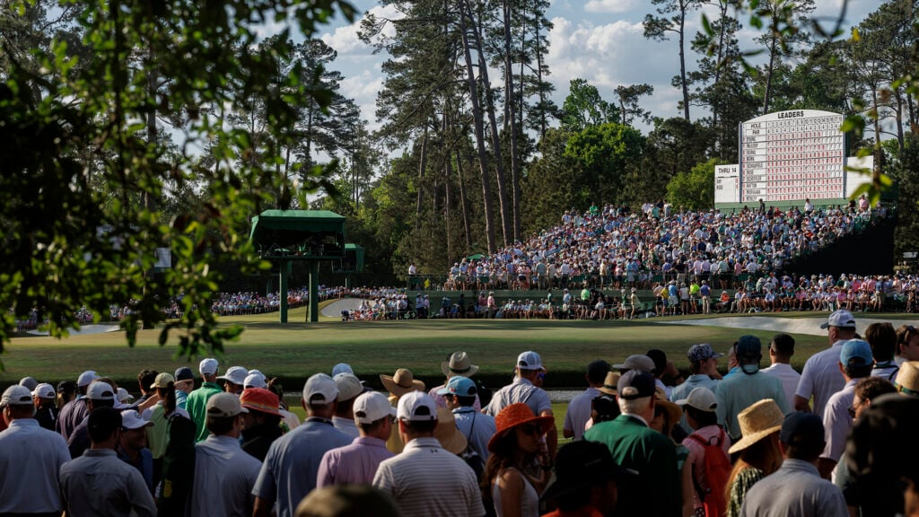 publik, patrons, på golfbanan augusta national i georiga,usa