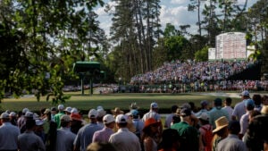 publik, patrons, på golfbanan augusta national i georiga,usa
