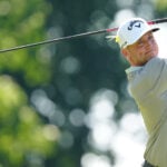 golfspelaren alex noren med en golfdriver