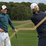 golftränare och golfspelare