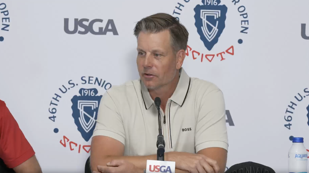 henrik stenson håller presskonferens i usa