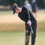 golfspelaren linn grant slår golfslag så sand yr