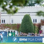 golfspel på golfbanan wentworth i England