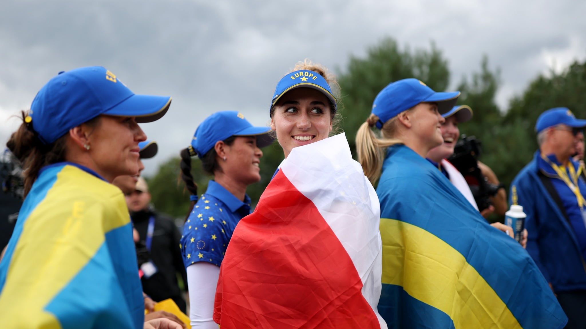 Europas spelare firar segern i Solheim Cup 2026
