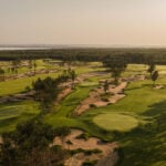 golfbana från ovan