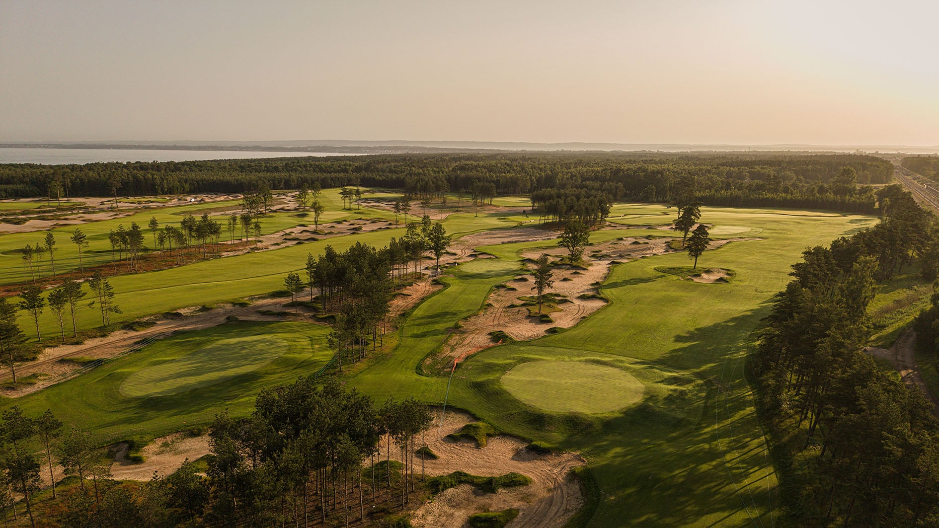 golfbana från ovan