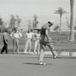 Tommy Bolt Kicking a Golf Ball
