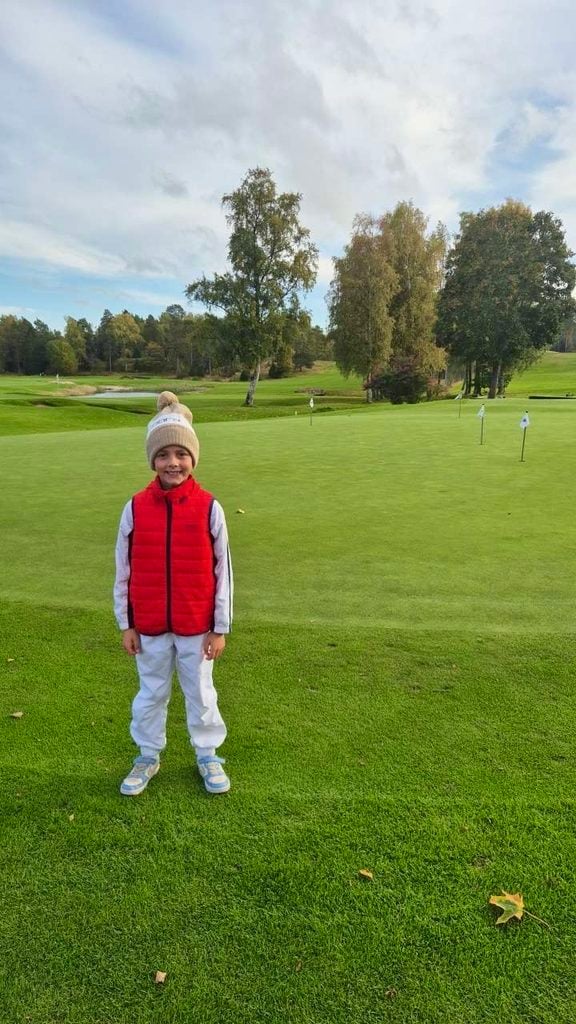 ung golfspelare