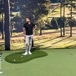 golfspelare inomhus
