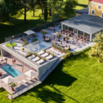 Illustration över ombyggnad på Knistad Herrgård